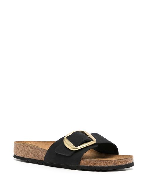 Ciabatte Birkenstock Madrid Big Buckle nere in pelle nabuk BIRKENSTOCK | MADRID BIG1023373